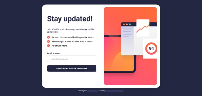 Newsletter Sign Up Form